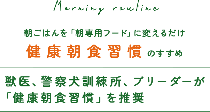 朝ごはんを「朝専用フード」に変えるだけ。健康朝食習慣のすすめ　